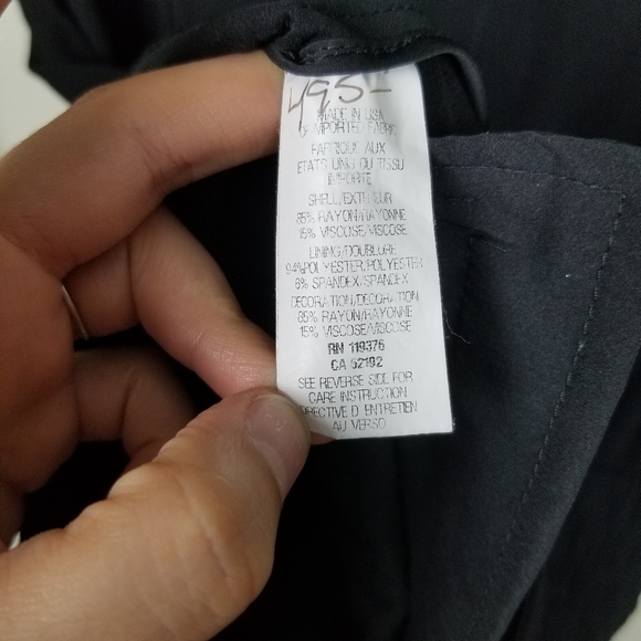 HELMUT LANG Crepe Romper Cutout Back Drawstring Axio Black Viscose Rayon S - Picture 13 of 15